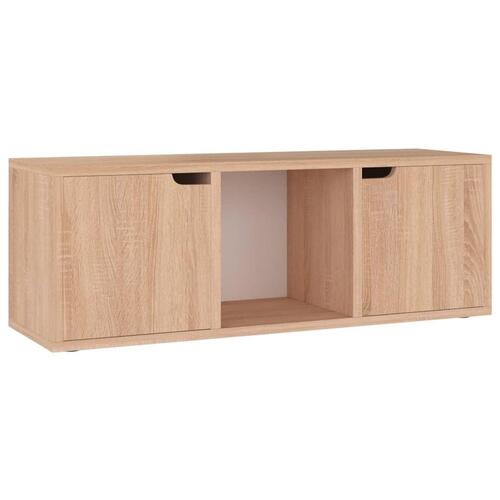 Tv-skab 88,5x27,5x30,5 cm spånplade sonoma-eg