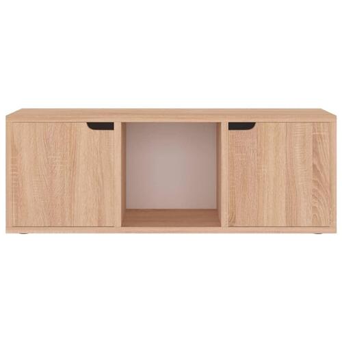 Tv-skab 88,5x27,5x30,5 cm spånplade sonoma-eg