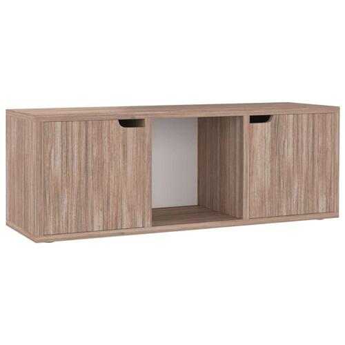 Tv-skab 88,5x27,5x30,5 cm spånplade grå sonoma-eg