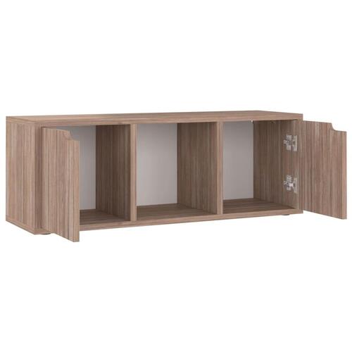 Tv-skab 88,5x27,5x30,5 cm spånplade grå sonoma-eg