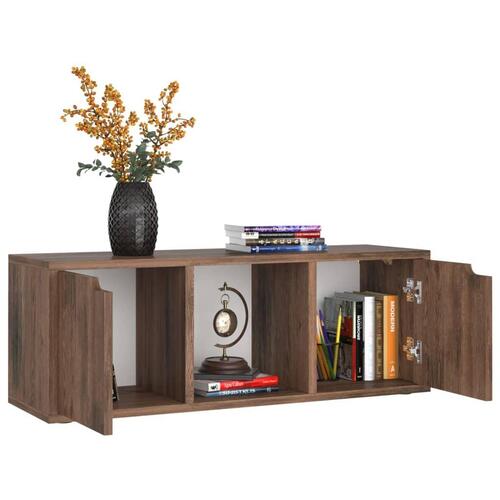 Tv-skab 88,5x27,5x30,5 cm spånplade røget eg