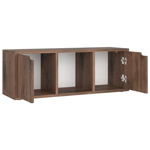 Tv-skab 88,5x27,5x30,5 cm spånplade røget eg