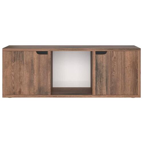 Tv-skab 88,5x27,5x30,5 cm spånplade røget eg