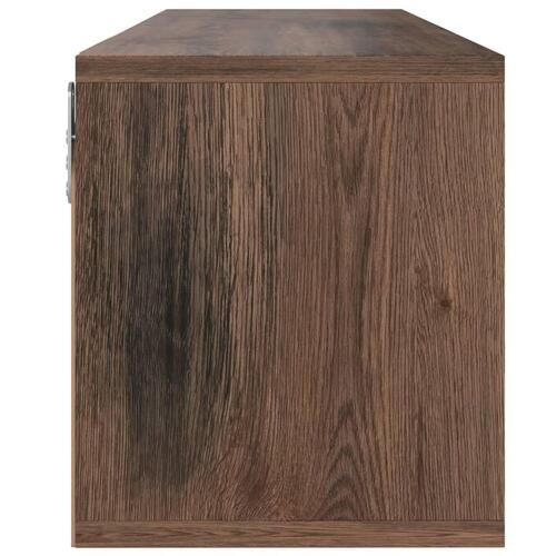 Tv-skab 88,5x27,5x30,5 cm spånplade røget eg