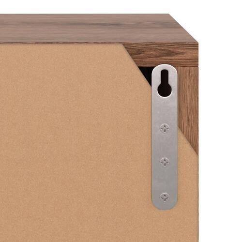 Tv-skab 88,5x27,5x30,5 cm spånplade brun eg