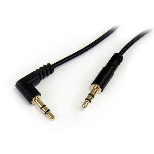 AUX kabel 3,5 mm - Startech - 0,3 m, sort