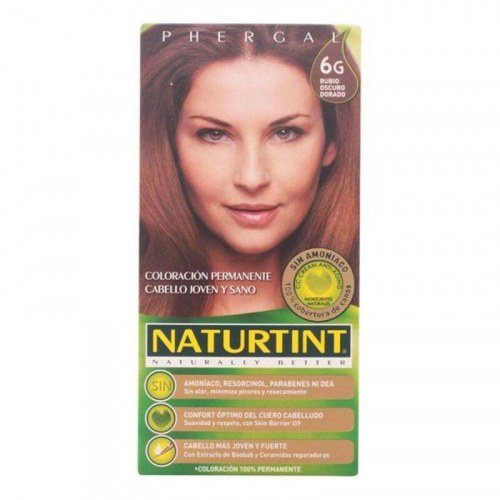 Permanente hårfarve uden ammoniak Naturtint 6G Mørk Gylden Blond 170 ml