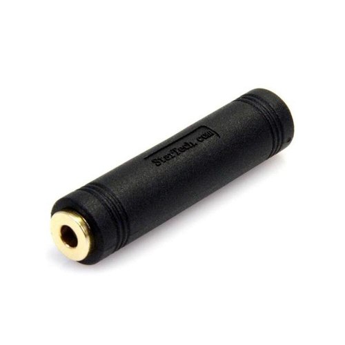 Jack adapter 3,5 mm hun til hun - Startech - sort