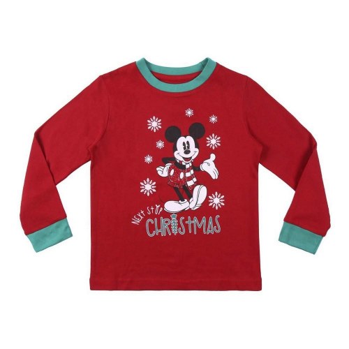 Nattøj Børns Mickey Mouse Rød - 4 år