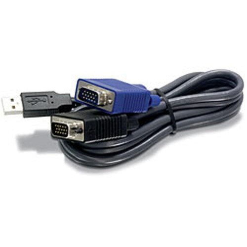 Trendnet TK-CU15 KVM-kabel 4,5 m - VGA + USB, sort