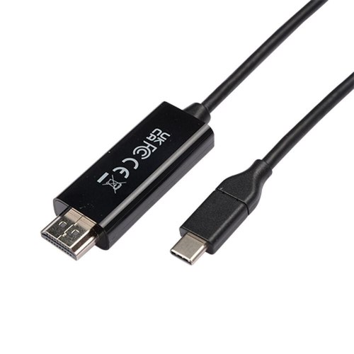 HDMI-kabel USB-C til HDMI V7 1 m - Sort