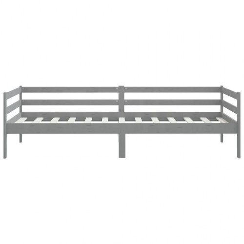 Daybed 90 x 200 cm i massivt fyrretræ - grå
