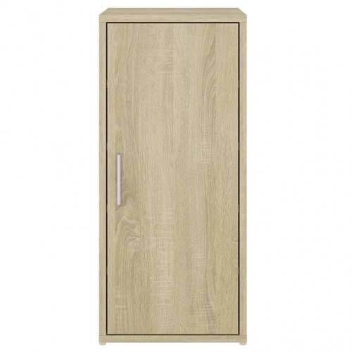 Skoskab 32×35×70 cm - spånplade i sonoma-eg med låge