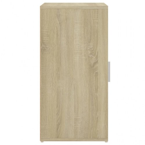 Skoskab 32×35×70 cm - spånplade i sonoma-eg med låge