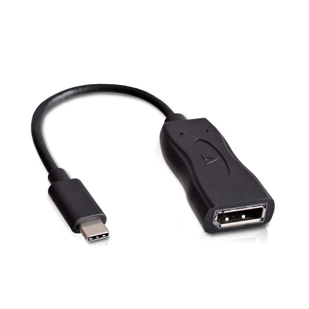 USB-C adapter til DisplayPort - V7 V7UCDP-BLK-1N, sort