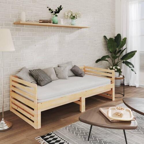 Daybed med udtræk 2x(90x200) cm massivt fyrretræ