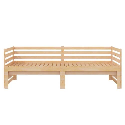 Daybed med udtræk 2x(90x200) cm massivt fyrretræ