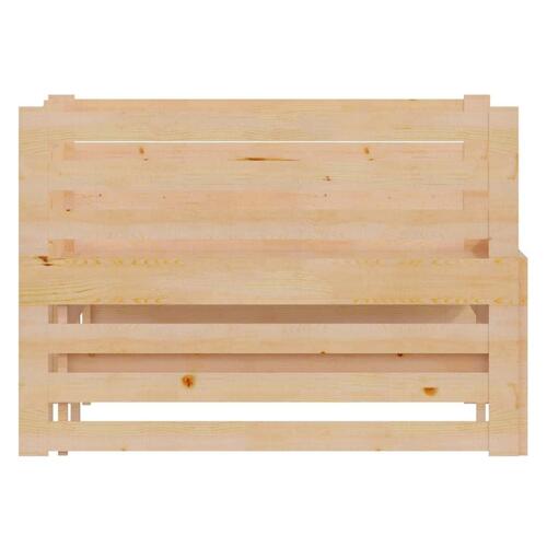 Daybed med udtræk 2x(90x200) cm massivt fyrretræ