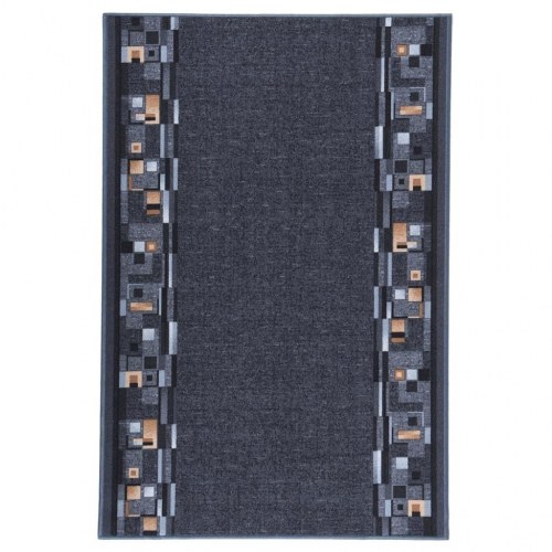 Tæppeløber 100x150 cm skridsikker bagside antracitgrå