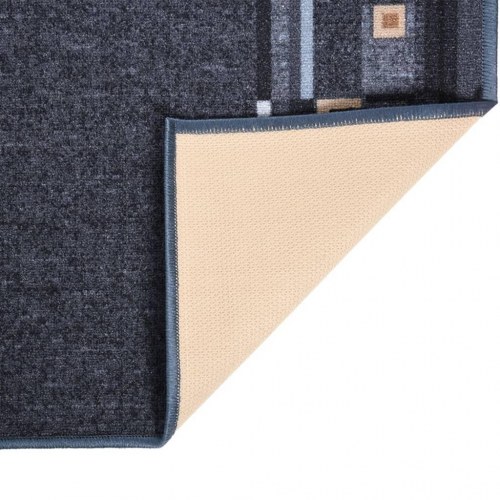 Tæppeløber 100x300 cm skridsikker bagside antracitgrå