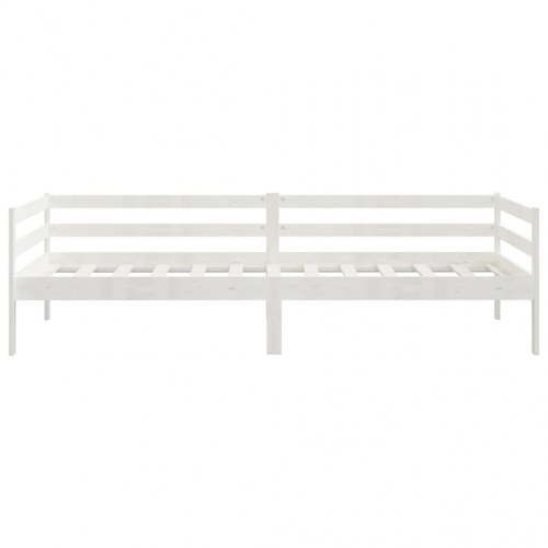 Daybed 90 x 200 cm i massivt fyrretræ - hvid