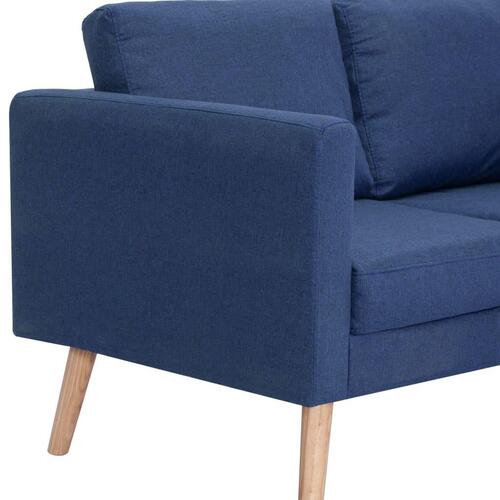 3-personers sofa i stof blå