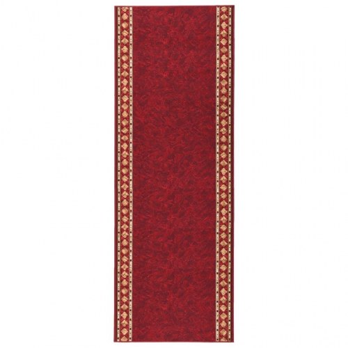 Tæppeløber 100x350 cm skridsikker bagside rød