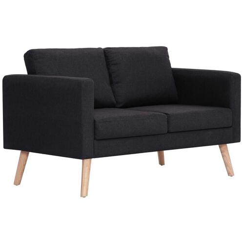 2-personers sofa i stof sort
