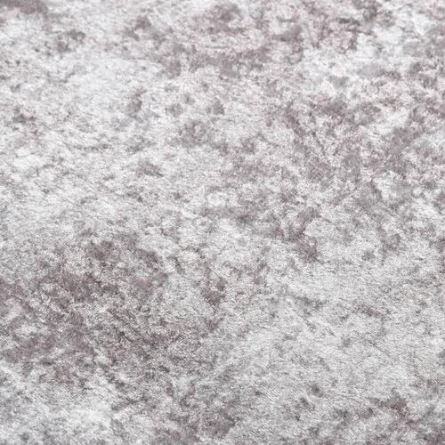 Gulvtæppe 190x300 cm skridsikkert og vaskbart grå