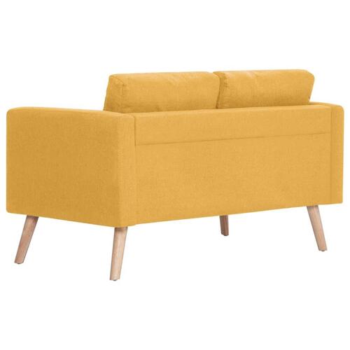 2-personers sofa i stof gul