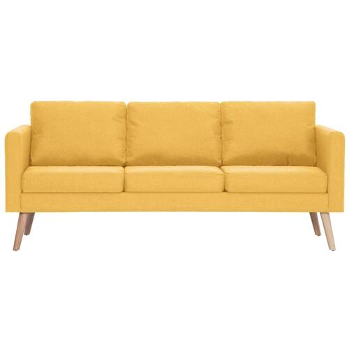 3-personers sofa i stof gul
