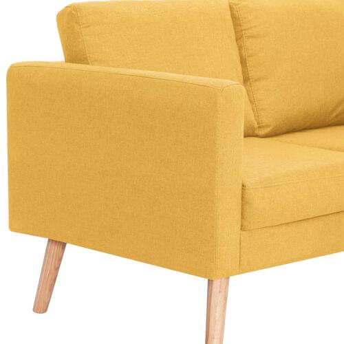 3-personers sofa i stof gul