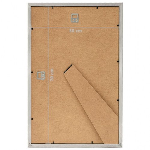 Billedrammer 3 stk. til væg 50x70 cm MDF sølvfarvet