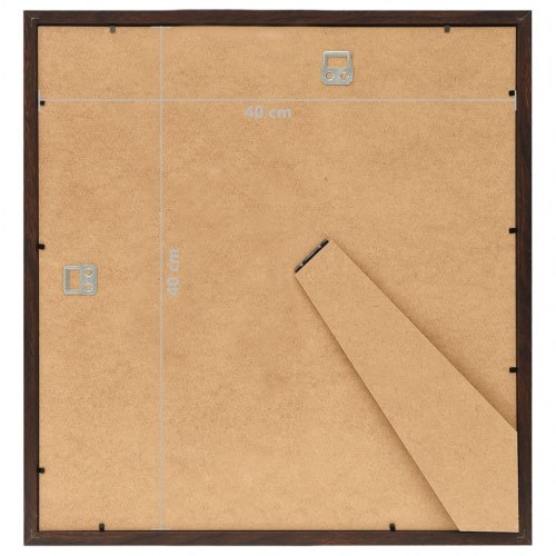 Billedrammer 5 stk. til væg 40x40 cm MDF sort