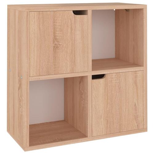 Bogreol 60x27,5x59,5 cm spånplade sonoma-eg