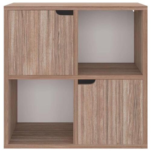 Bogreol 60x27,5x59,5 cm konstrueret træ grå sonoma-eg