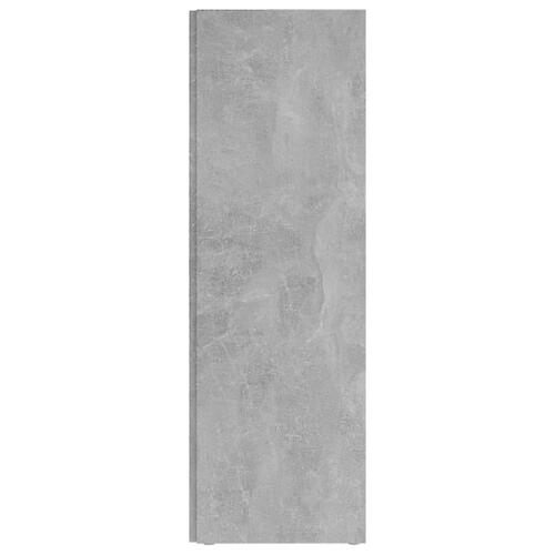 Hjørnereol 33x33x100 cm spånplade betongrå