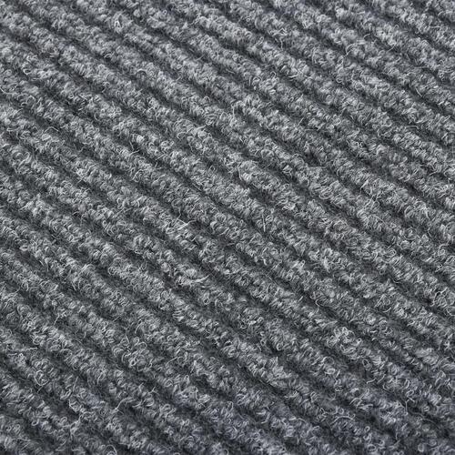 Snavsbestandig tæppeløber 100x500 cm grå