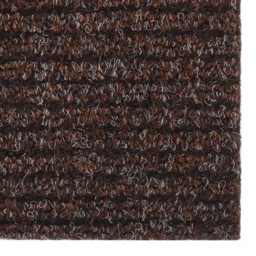 Snavsbestandig tæppeløber 100x450 cm brun