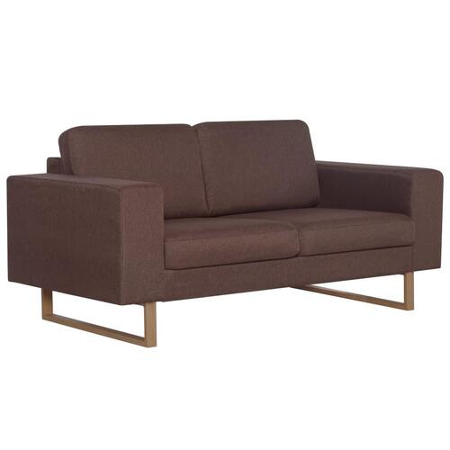 2-personers sofa i stof brun