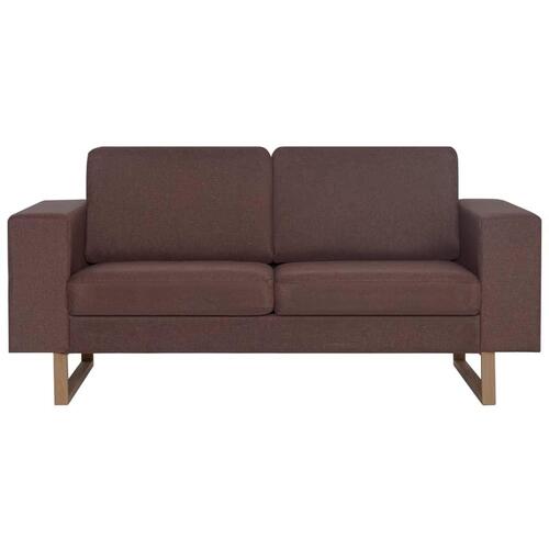 2-personers sofa i stof brun