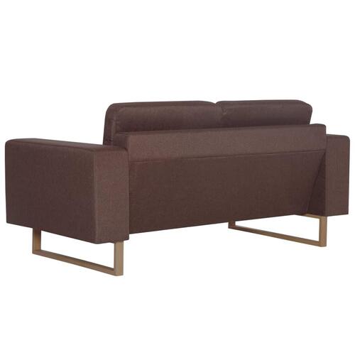 2-personers sofa i stof brun