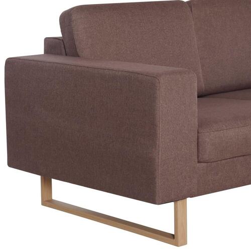 2-personers sofa i stof brun