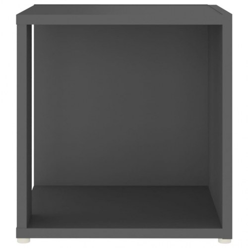 Sidebord 33x33x34,5 cm spånplade grå