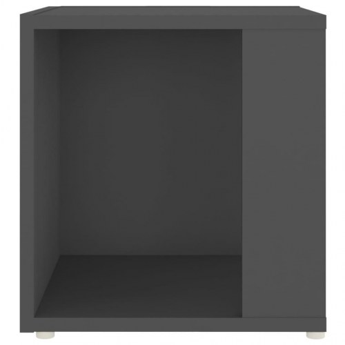 Sidebord 33x33x34,5 cm spånplade grå
