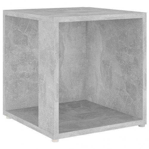 Sidebord 33x33x34,5 cm konstrueret træ betongrå