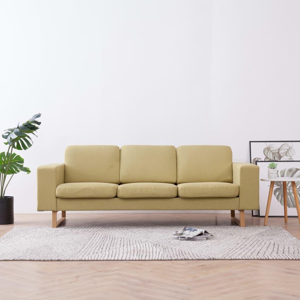 3-personers sofa i stof grøn