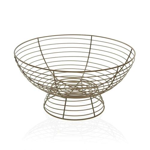 Frugtskål Versa Metal Stål (33 x 17 cm)
