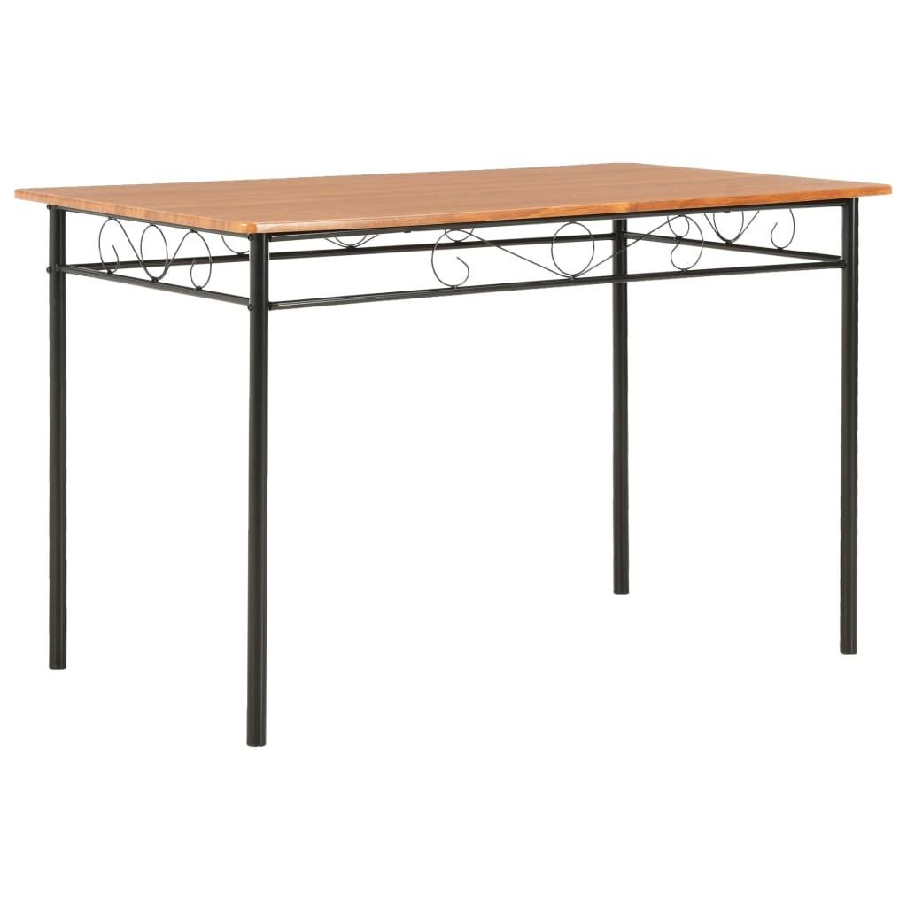 Spisebord 120 x 70 x 75 cm MDF brun