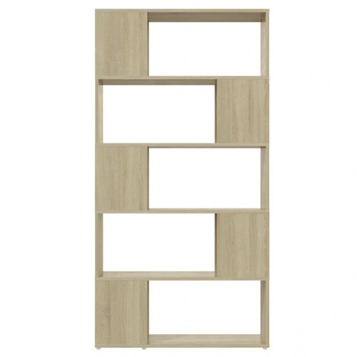 Bogreol/rumdeler 80 × 24 × 155 cm - konstrueret træ, sonoma-eg